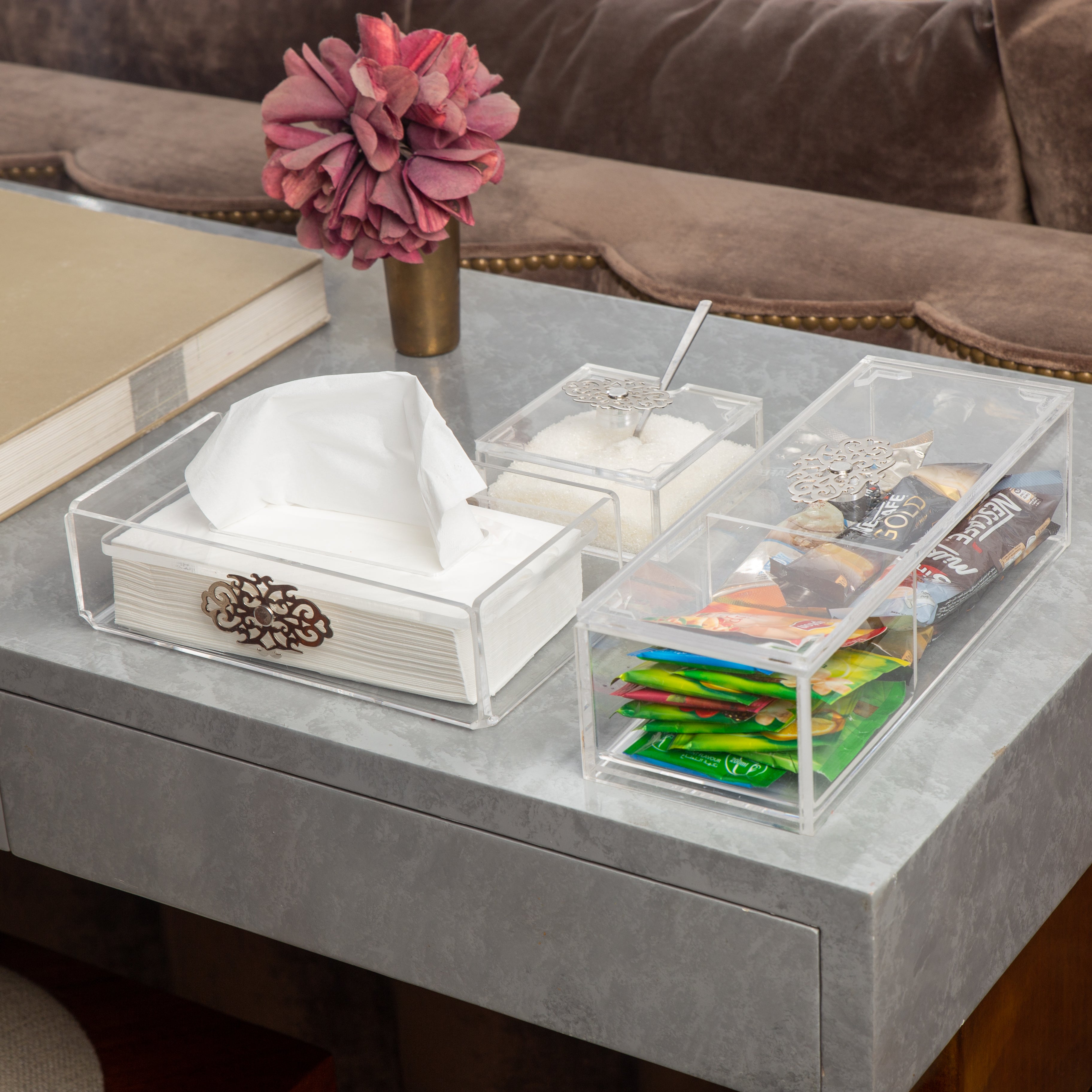 Crafted Radiance – The Plated Collection – Zee Designs Plexiglass