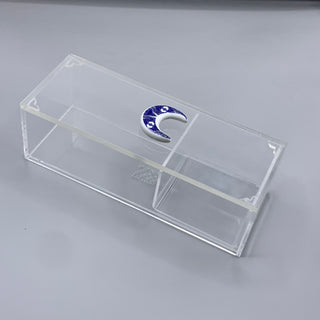 Bleu-blanc porcelain knob box