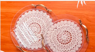 Crochet platter