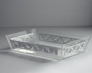 Geometric fluted tray