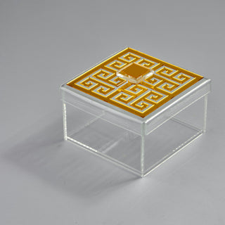 Greek Key 4-compartment box