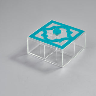 Moroccan small squared divided box - Movable Partitions -