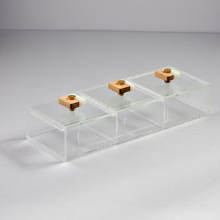 Resin Large 3-compartments box