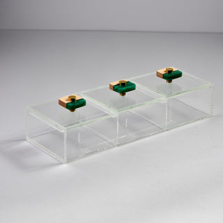 Resin Large 3-compartments box