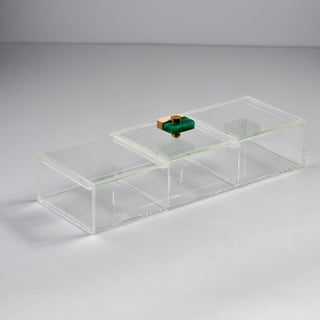 Emerald Green Large 3-compartment box