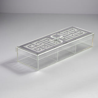 Greek key Large 3-compartment box