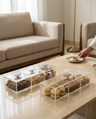 Plated Large 3-compartments box