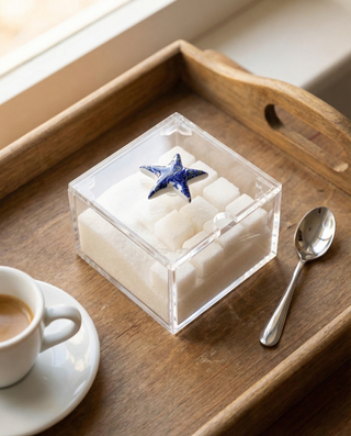 Porcelain knob sugar container