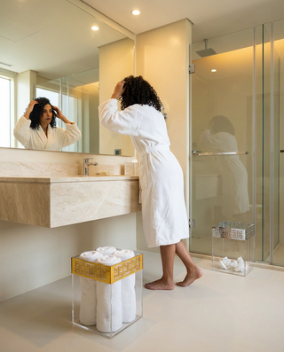 Greek key border bin