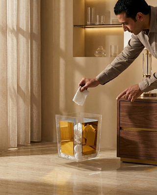 Floating Small Fluted shaped Bin