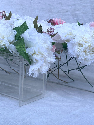 Rectangular flower vase