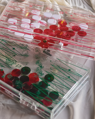 Mini Back Gammon (Tawla)- Christmas Edition