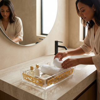 Irregular fluted trays