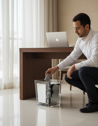 Floating Small Fluted shaped Bin