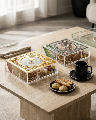 Arabic Calligraphy 9-compartments teabox