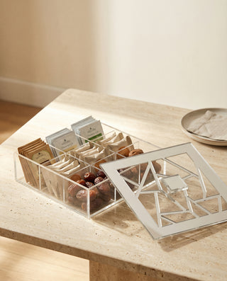 Irregular 9-compartments  teabox