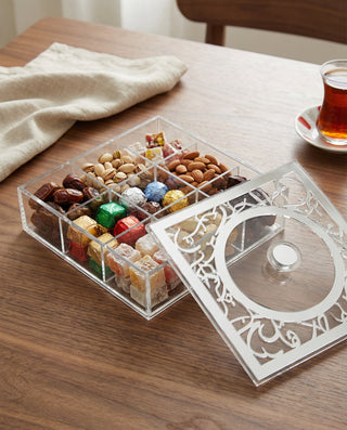 Arabic Calligraphy 9-compartments teabox