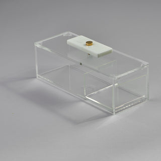 Marble knob small 3-compartment box