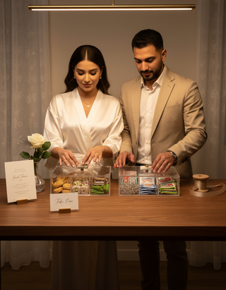 Marble 6-compartment box