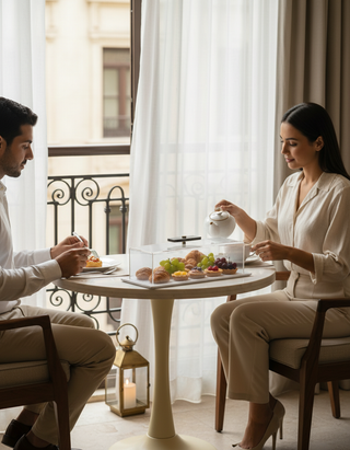 Marble Crown English Cake Platter