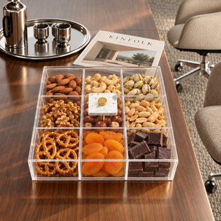 Terazzo 9-compartment Squared box