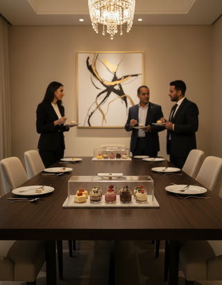 Marble Crown English Cake Platter