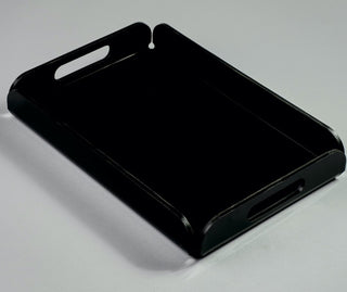 Solid Black Serving Tray